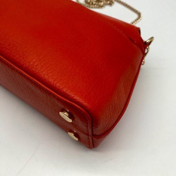 I.N.C. International Concepts Orange Avahh Sculpted Clutch Bag - Picture 8 of 11